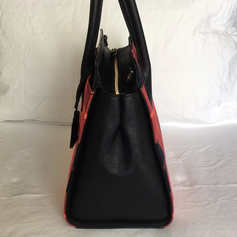 NWOT Kate Spade Cameron Street Plaid Candace Leather Satchel Bag - Picture 5 of 16